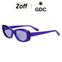 Zoff|GDC スクエア型 サングラス (パープル(クリア)) | 紫外線対策 UVカット おしゃれ スタイリッシュ メンズ レディース ユニセックス【ZA2...