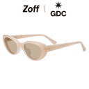 Zoff|GDC オーバル型 サングラス (ブラウン(ベージュ)) | 紫外線対策 UVカット おしゃれ スタイリッシュ メンズ レディース ユニセックス【ZA...