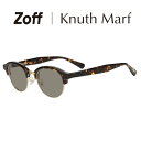 Zoff|Knuth Marf ボストン型 サングラス(ブラウン(デミ柄)) | クヌースマーフ 鼻パッド ズレ落ち防止 UVカット 紫外線対策 ユニセックス ...