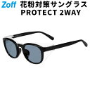 ウエリントン型 サングラス(ブラック)|花粉メガネ サングラス 2way フード付き おしゃれ 紫外線防止 防風 防塵 UVカット ウイルス 花粉対策 保護メガ...