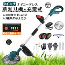 【楽天1位 品質保証】草刈り機 充電式 草刈機 ブラシレスモータ搭載 電動 草刈機 刈込幅255mm 替刃8枚付き コードレス 多機能 9インチ 電動刈払機 伸...
