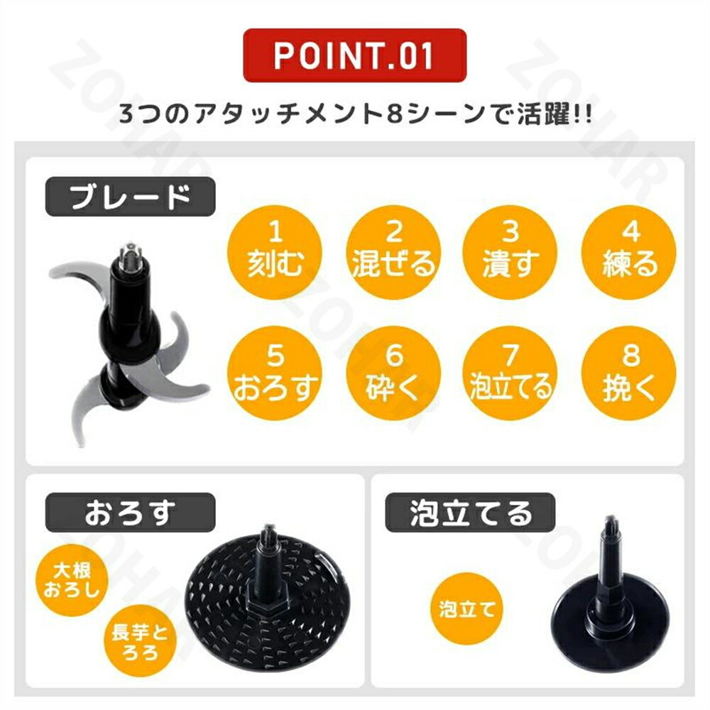 フードプロセッサー ブレンダー カプセルカッター かき氷器 調理器具 みじん切り ...