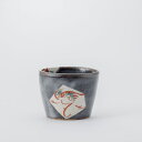 【美濃焼】窯元蔵珍窯 鼡志野赤絵 そば猪口 【当店オススメ】