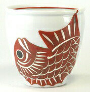 【美濃焼】窯元蔵珍窯　銀彩めで鯛　大湯呑のサムネイル