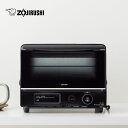 【公式店】象印 オーブントースター ブラック 上下ヒーター 交互に高火力で加熱! 「高火力スイッチヒーティング」 「サクふわトースト」コース 便利な8つの「マイコン自動コース」 EQ-JA22 BA