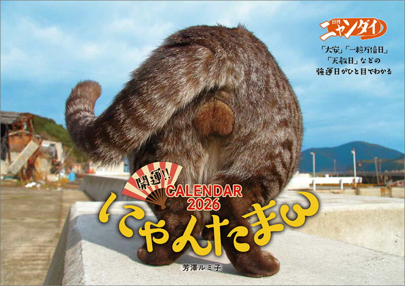 【送料込み】【取寄商品】 2026年カレンダーにゃんたまカレンダー2026／芳澤ルミ子26CL-0395[9/20発売]