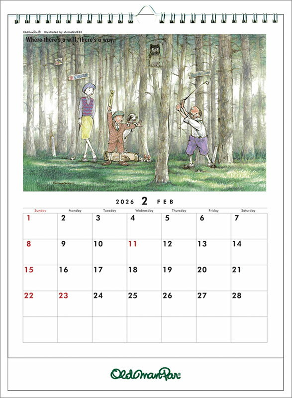 【送料込み】【取寄商品】 2026年カレンダーオールドマンパー26CL-0496[9/20発売]