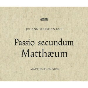 J.S.バッハ:マタイ受難曲 (SHM-CD) (歌詞対訳付)カール・リヒターリヒター カール りひたー かーる　発売日 : 2026年1月28日　種別 : CD　JAN : 4988031831557　商品番号 : UCCA-6001【商品紹介】カール・リヒターの代名詞的録音であると共に、(マタイ受難曲)における決定的名盤!【収録内容】CD:11.マタイ受難曲 BWV244 第I部 ベタニヤの香油(マタイによる福音書 第26章1節-13節) 1.合唱:来たれ、娘たちよ、われと共に嘆け2.マタイ受難曲 BWV244 第I部 ベタニヤの香油(マタイによる福音書 第26章1節-13節) 2.レチタティーヴォ:イエスこれらの言をみな語り終えしのち3.マタイ受難曲 BWV244 第I部 ベタニヤの香油(マタイによる福音書 第26章1節-13節) 3.コラール:心より尊びまつるイエスよ、汝いかなる罪を犯せるとて4.マタイ受難曲 BWV244 第I部 ベタニヤの香油(マタイによる福音書 第26章1節-13節) 4.レチタティーヴォ:そのとき祭司長と律法学者ならびに5.マタイ受難曲 BWV244 第I部 ベタニヤの香油(マタイによる福音書 第26章1節-13節) 5.合唱:しかり、祭のあいだは6.マタイ受難曲 BWV244 第I部 ベタニヤの香油(マタイによる福音書 第26章1節-13節) 6.レチタティーヴォ:イエス、ベタニヤにて7.マタイ受難曲 BWV244 第I部 ベタニヤの香油(マタイによる福音書 第26章1節-13節) 7.合唱:なにゆえにかかる濫費をなすか?8.マタイ受難曲 BWV244 第I部 ベタニヤの香油(マタイによる福音書 第26章1節-13節) 8.レチタティーヴォ:イエスこれを知りて9.マタイ受難曲 BWV244 第I部 ベタニヤの香油(マタイによる福音書 第26章1節-13節) 9.レチタティーヴォ:汝、とうとき救い主のきみよ10.マタイ受難曲 BWV244 第I部 ベタニヤの香油(マタイによる福音書 第26章1節-13節) 10.アリア:悔いの悲しみは11.マタイ受難曲 BWV244 第I部 晩餐(マタイによる福音書 第26章14節-35節) 11.レチタティーヴォ:そのとき、十二弟子のひとりにて12.マタイ受難曲 BWV244 第I部 晩餐(マタイによる福音書 第26章14節-35節) 12.アリア:血を流せ、わが心よ!13.マタイ受難曲 BWV244 第I部 晩餐(マタイによる福音書 第26章14節-35節) 13.レチタティーヴォ:種入れぬパンの祭りの初めの日14.マタイ受難曲 BWV244 第I部 晩餐(マタイによる福音書 第26章14節-35節) 14.合唱:いずこにてわれらが、過越の食を守るための備えを15.マタイ受難曲 BWV244 第I部 晩餐(マタイによる福音書 第26章14節-35節) 15.レチタティーヴォ:イエス言いたもう/都に行き16.マタイ受難曲 BWV244 第I部 晩餐(マタイによる福音書 第26章14節-35節) 16.コラール:われなり、われこそ償いに17.マタイ受難曲 BWV244 第I部 晩餐(マタイによる福音書 第26章14節-35節) 17.レチタティーヴォ イエス答えて言いたもう18.マタイ受難曲 BWV244 第I部 晩餐(マタイによる福音書 第26章14節-35節) 18.レチタティーヴォ:よしやわが心は涙のまにまに漂い19.マタイ受難曲 BWV244 第I部 晩餐(マタイによる福音書 第26章14節-35節) 19.アリア:われは汝に心を捧げん20.マタイ受難曲 BWV244 第I部 晩餐(マタイによる福音書 第26章14節-35節) 20.レチタティーヴォ:彼ら讃美を歌いてのち21.マタイ受難曲 BWV244 第I部 晩餐(マタイによる福音書 第26章14節-35節) 21.コラール:われを知りたまえ、わが守りて22.マタイ受難曲 BWV244 第I部 晩餐(マタイによる福音書 第26章14節-35節) 22.レチタティーヴォ:ペテロ答えて言う23.マタイ受難曲 BWV244 第I部 晩餐(マタイによる福音書 第26章14節-35節) 23.コラール:われはここなる汝のみもとに留まらん24.マタイ受難曲 BWV244 第I部 ゲッセマネの祈り(マタイによる福音書 第26章36節-56節) 24.レチタティーヴォ:ここにイエス彼らと共に25.マタイ受難曲 BWV244 第I部 ゲッセマネの祈り(マタイによる福音書 第26章36節-56節) 25.レチタティーヴォとコラール:ああ痛まし!さいなまれし心ここにうち震う26.マタイ受難曲 BWV244 第I部 ゲッセマネの祈り(マタイによる福音書 第26章36節-56節) 26.アリア:われはわがイエスのもとに目覚めおらん27.マタイ受難曲 BWV244 第I部 ゲッセマネの祈り(マタイによる福音書 第26章36節-56節) 27.レチタティーヴォ:少し進み入りて28.マタイ受難曲 BWV244 第I部 ゲッセマネの祈り(マタイによる福音書 第26章36節-56節) 28.レチタティーヴォ:救い主 み父の前にひれ伏したもう29.マタイ受難曲 BWV244 第I部 ゲッセマネの祈り(マタイによる福音書 第26章36節-56節) 29.アリア:われは欣びて身をかがめCD:21.マタイ受難曲 BWV244 第I部 ゲッセマネの祈り(マタイによる福音書 第26章36節-56節) 30.レチタティーヴォ:弟子たちのもとに来たり2.マタイ受難曲 BWV244 第I部 ゲッセマネの祈り(マタイによる福音書 第26章36節-56節) 31.コラール:わが神の御心のままに、常に成らせたまえ3.マタイ受難曲 BWV244 第I部 ゲッセマネの祈り(マタイによる福音書 第26章36節-56節) 32.レチタティーヴォ:また来たりて見たもうに、彼ら眠りおれり4.マタイ受難曲 BWV244 第I部 ゲッセマネの祈り(マタイによる福音書 第26章36節-56節) 33.二重唱アリアと合唱:かくてわがイエスはいまや捕われたり5.マタイ受難曲 BWV244 第I部 ゲッセマネの祈り(マタイによる福音書 第26章36節-56節) 34.レチタティーヴォ:見よ、イエスと共にありし者のひとり6.マタイ受難曲 BWV244 第I部 ゲッセマネの祈り(マタイによる福音書 第26章36節-56節) 35.コラール:人よ、汝の大いなる罪を悲しめ7.マタイ受難曲 BWV244 第II部 偽証(マタイによる福音書 第26章57節-63節) 36.アリアと合唱:ああ、いまやわがイエスは連れさられぬ!8.マタイ受難曲 BWV244 第II部 偽証(マタイによる福音書 第26章57節-63節) 37.レチタティーヴォ:イエスを捕えたる者ども9.マタイ受難曲 BWV244 第II部 偽証(マタイによる福音書 第26章57節-63節) 38.コラール:世はわれに欺き仕掛けぬ10.マタイ受難曲 BWV244 第II部 偽証(マタイによる福音書 第26章57節-63節) 39.レチタティーヴォ:また多くの偽証者ら立ち出でたれども11.マタイ受難曲 BWV244 第II部 偽証(マタイによる福音書 第26章57節-63節) 40.レチタティーヴォ:わがイエスは嘘いつわりの証しにも黙したもう12.マタイ受難曲 BWV244 ..他..