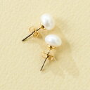 一粒ピアス (淡水パール)サン宝石