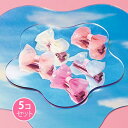 スパンコール入りリボンヘアクリップ (5個セット)サン宝石