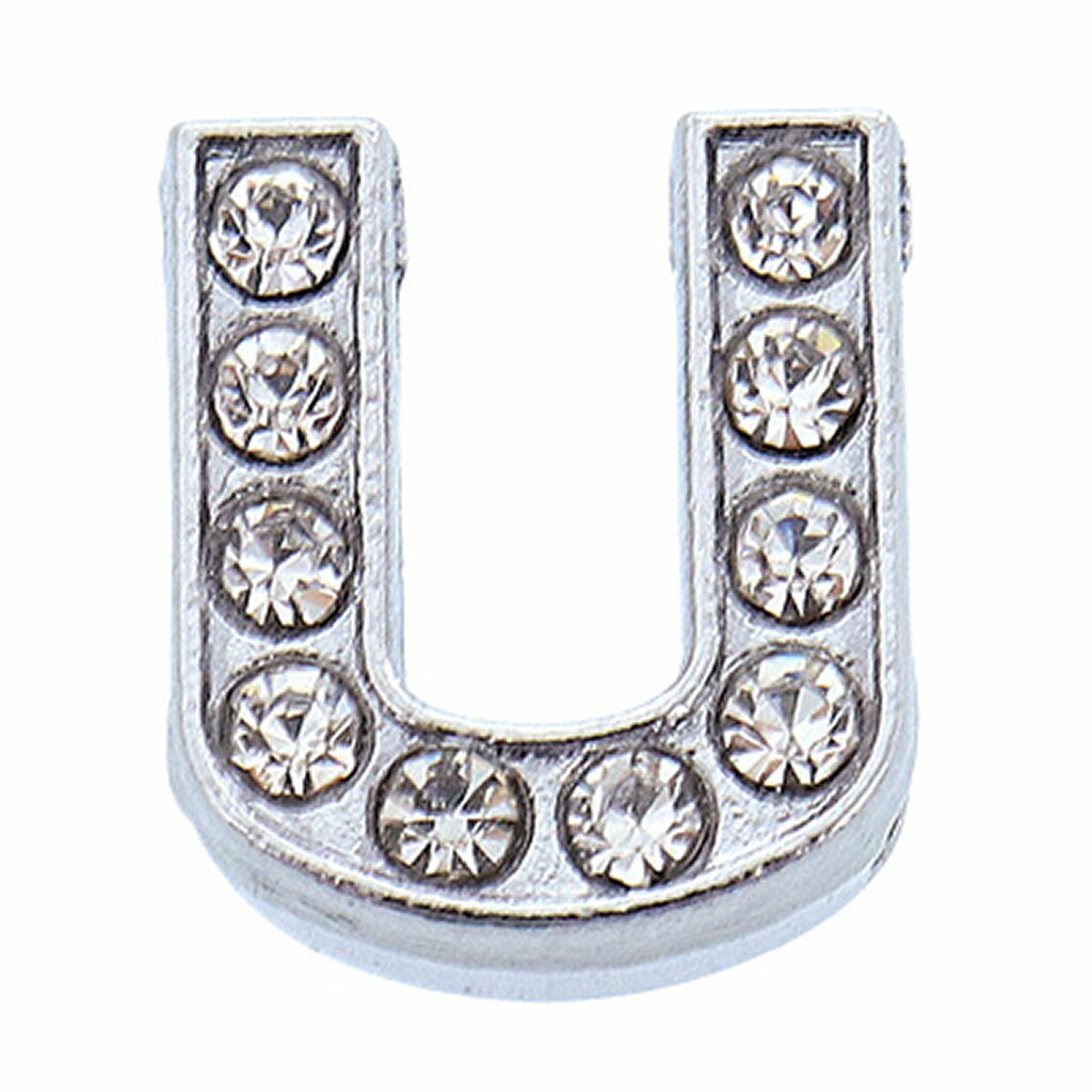 U／シルバーカラー／アルファベットパーツ／sunhoseki