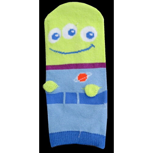 【送料無料】 キャラクターソックスKIDS (グリーンメン) （単色) (13-18cm) (3足セット)みっとめるへん社