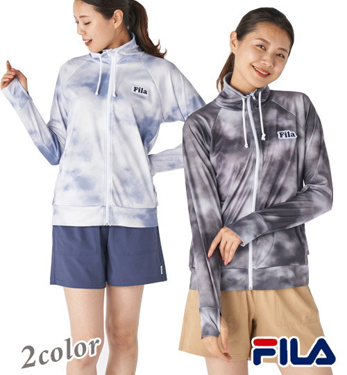 水着 レディース 体型カバー タンキニ ラッシュガード　9号/11号　【FILA(フィラ)】4点セット 女性