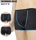 【ネコポスもOK】 水着 スイム インナーショーツ インナーパンツ サポーター メンズ 男性用 ボックス型 ミドル丈 スイムパンツ アンダー ブラック ビーチ ...