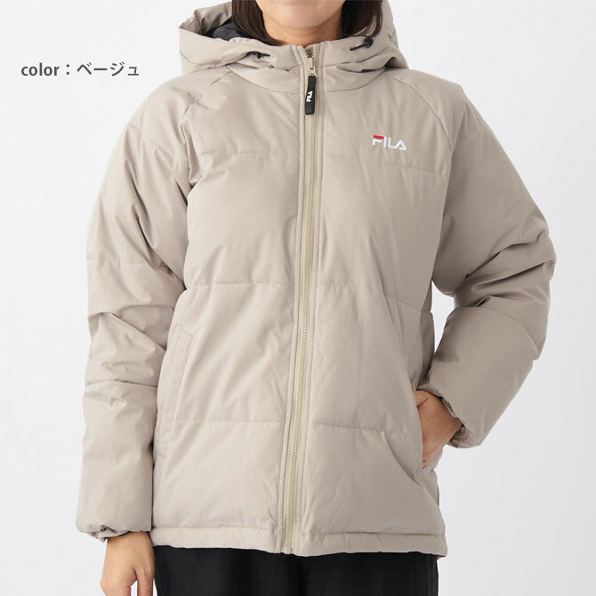 ダウンジャケット レディース【FILA(フィラ)】ムレレス蓄熱アルミジャケット 女性 M/L　ランニング