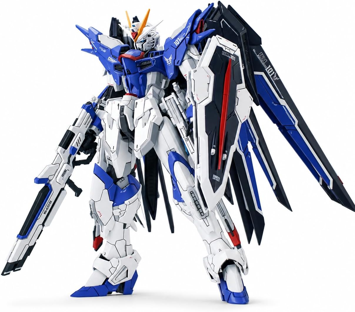 神馬模型 SOLOMON 1/100 蒼藍騎士 アジュールナイト Azure Knight ライジングフリーダム 組立式プラモデル 完全変形 水転写デカール付き ディスプレイ台座付き フリーダムガンダム 海外製プラモデル 10月上旬入荷