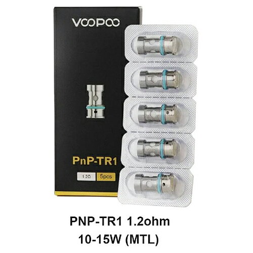 VOOPOOブープーVOOPOOブープーPNP-TR1 1.2ohm Coilrated for 10-15W (MTL)コイル5個入り 電子タバコ VAPE ベイプ テクニカルモッド リキッド 本体 スターターキット タールニコチン0 水蒸気 アトマイザー