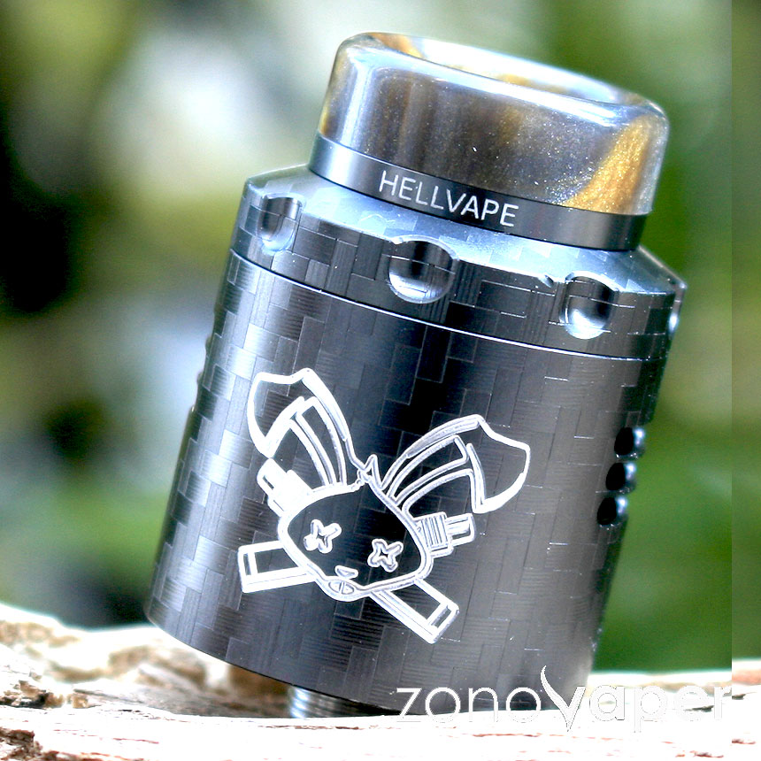 HELLVAPE Dead Rabbit デッドラビットV3 RDA Gunmetal Carbon Fiber 電子タバコ VAPE ベイプ テクニカルモッド リキッド 本体 スターターキット タールニコチン0 水蒸気 アトマイザー