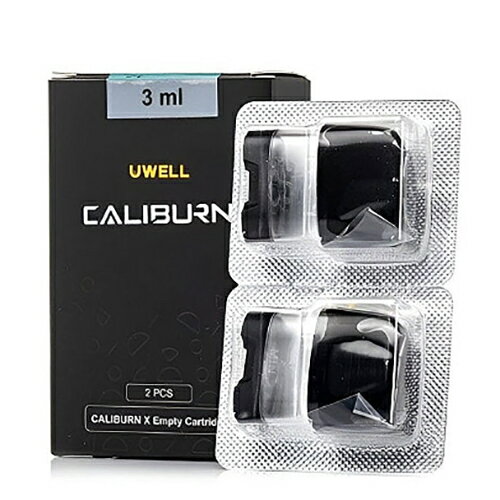 UwellユーウェルCaliburn X Empty Pod Cartridge 3ml (2pcs/pack) （ネコポス便対象商品*注意事項要確認）（ネコポス便対象商品*注意事項要確認） 電子タバコ VAPE ベイプ