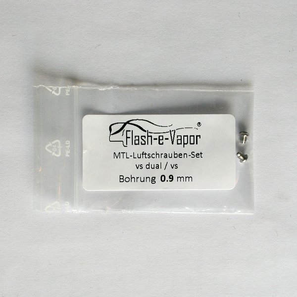 Flash-e-Vapor フェブ　MTL Air Screw-Set vs dual / vs　0.9mm（ネコポス便対象商品*注意事項要確認） 電子タバコ VAPE ベイプ