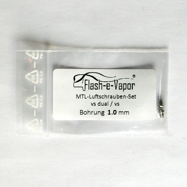 Flash-e-Vapor フェブ　MTL Air Screw-Set vs dual / vs　1.0mm（ネコポス便対象商品*注意事項要確認） 電子タバコ VAPE ベイプ