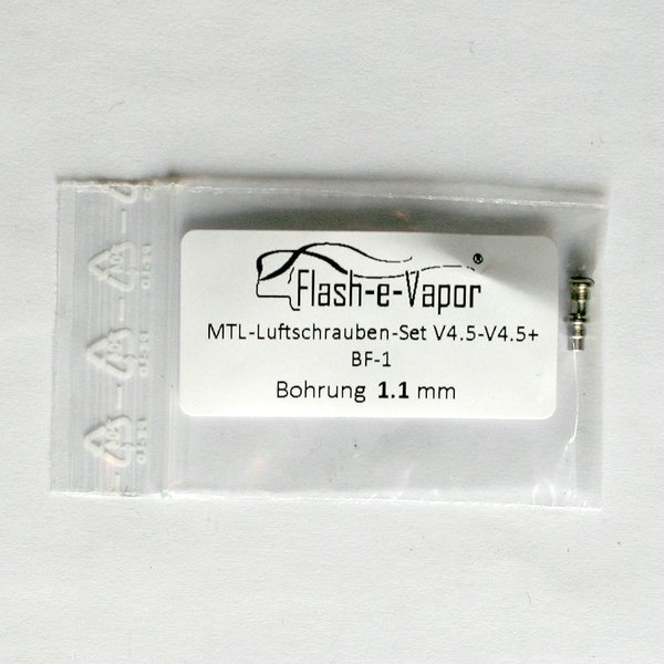 Flash-e-Vapor フェブ　MTL Air Screw-Set V4.5 - BF-1　1.1mm（ネコポス便対象商品*注意事項要確認） 電子タバコ VAPE ベイプ
