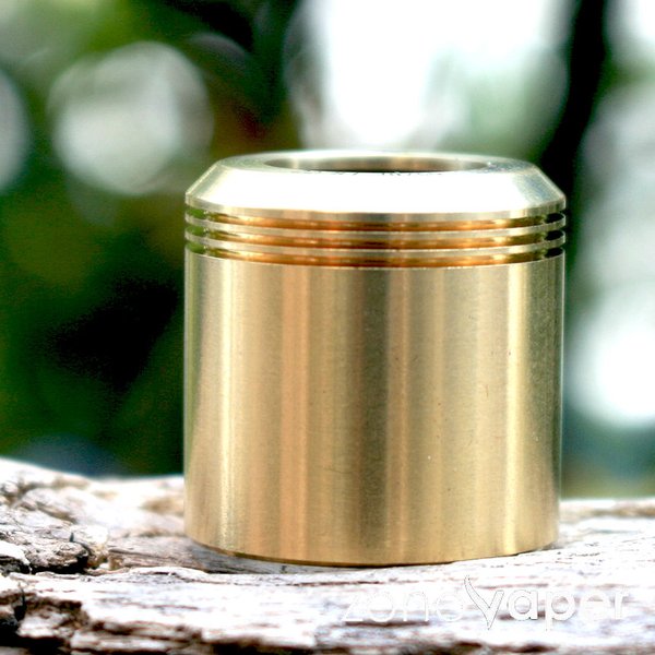 Short Narrow Cap -Brass For KENNEDY(22mm) by KEMURI_product 煙プロダクト/NOROSHI狼煙（ネコポス便対象商品） 電子タバコ VAPE ベイプ