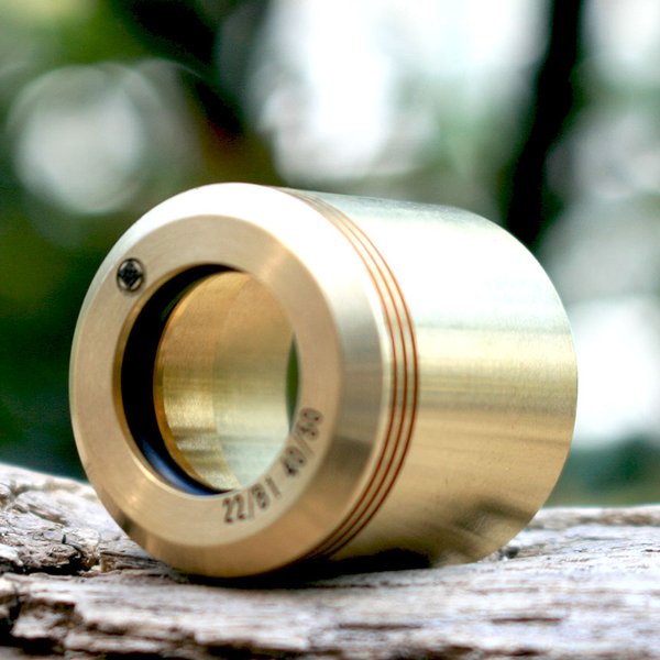 Short Narrow Cap -Brass For KENNEDY(22mm) by KEMURI_product 煙プロダクト/NOROSHI狼煙（ネコポス便対象商品） 電子タバコ VAPE ベイプ