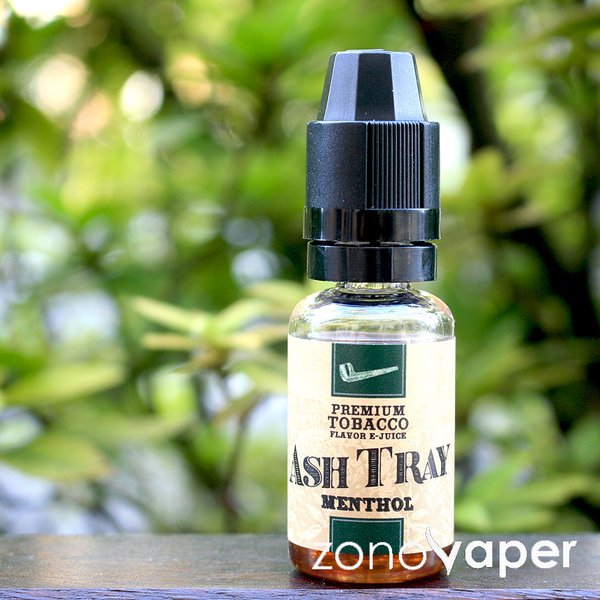 ZONOVAPER ゾノベイパー ASHTRAYアシュトレーTOBACCO MENTHOL 15ml（ネコポス便対象商品*注意事項要確認） 電子タバコ VAPE ベイプ