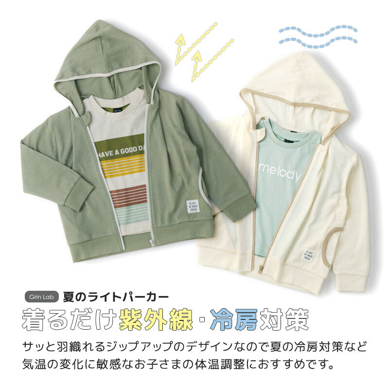 キッズ ジップパーカー 長袖 UV対策 男の子...の紹介画像2