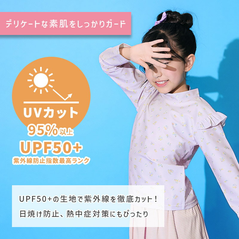 キッズ 水着 女の子 ラッシュガード 裏地付き...の紹介画像3
