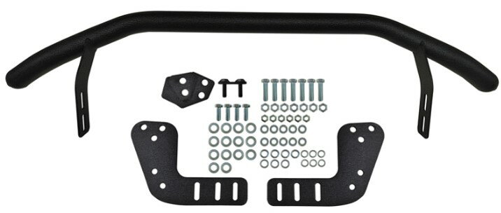 スズキJB64W／74W（ジムニー／ジムニーシエラ）2018年7月以降用フロントバンパー（ スチール製艶消黒塗装スチール製艶消黒塗装、既存の穴位置を使用しボルトオンで装着可能。）