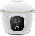 【Tefal(ティファール)】 電気圧力鍋 6L 内蔵250レシピ 「クックフォーミー ホワイト」 圧力調理 1台7役 CY8711JP
