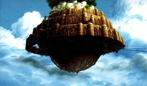 ジブリ美術館限定 ポストカード 天空の城ラピュタ 「空に浮かぶ城」