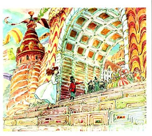 ジブリ美術館限定 宮崎駿 デザイン ポストカード 「おかしの都へ」