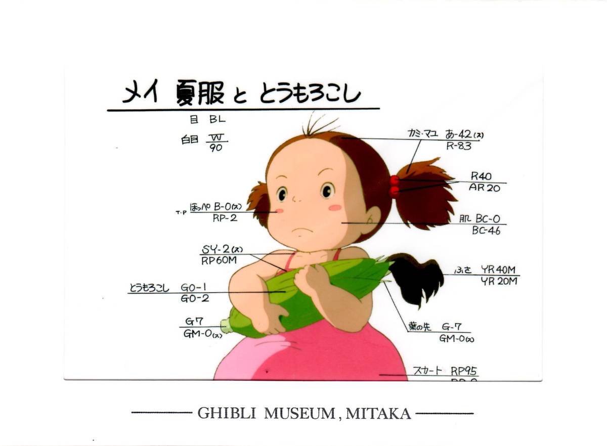 ジブリ美術館限定 映画を塗る仕事展 ポストカードセット(6枚入り)「時刻によって変わる色」 となりのトトロ