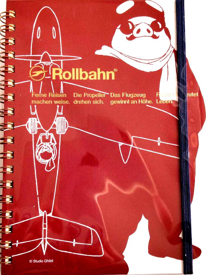 ロルバーン ポケット付メモL 「ポルコ・ロッソ」 紅の豚 ジブリ美術館