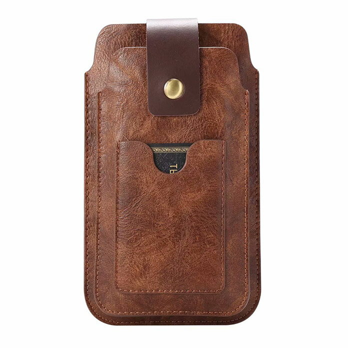 カラビナ付き ベルト通し ウエストポーチ ベルトループ付き 縦型 スマホケース 多機種対応 カードポケ..