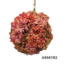 直径約6.5cm【デージーボール・S】アスカAX66182-34*再入荷は有りません【造花】【アレンジボール】【お正月小物】【ボールオーナメント】
