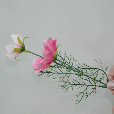 *[最短出荷]コスモス(ビューティー)【秋の造花】コスモス 秋桜 18輪付コスモスブッ...