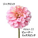 ジニアピック【造花 パレ】 (33-ビューテーミックスピンク)花径約10cm 全長約18cm P-8161-33