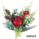 ウィンターアップルベリーピック 全長約22cm 【クリスマスオーナメント】XD8324