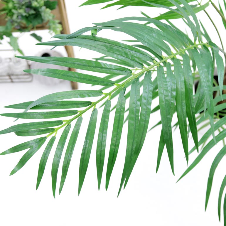 観葉植物フェイクグリーンおしゃれインテリア大型室内鉢シンプルオフィス人工豪華リアルコンフォート・アレカヤシ16枝160~170cmスマートポットCHIC8+ヤシの繊維光触媒人工観葉植物空気清浄消臭抗菌※組立式(ゆ:120)