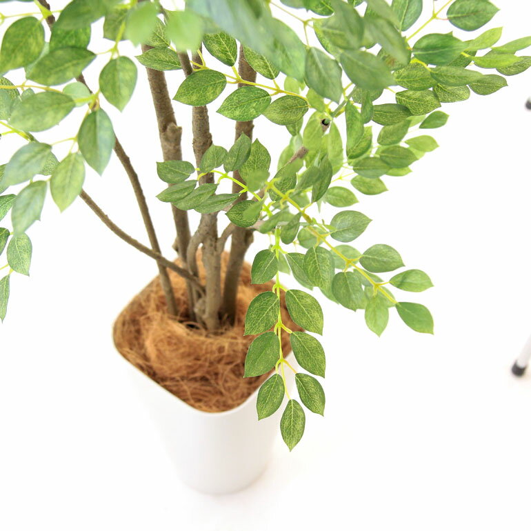 全国無料 Sale人工 観葉植物 フェイクグリーン 160cm シンプル オフィス おしゃれ インテリア 大型 室内 鉢 観葉樹 空気清浄 消臭 抗菌 銀 酸化チタン 光触媒 リアル シマトネリコ 4本立 高さ160cm スマートポ