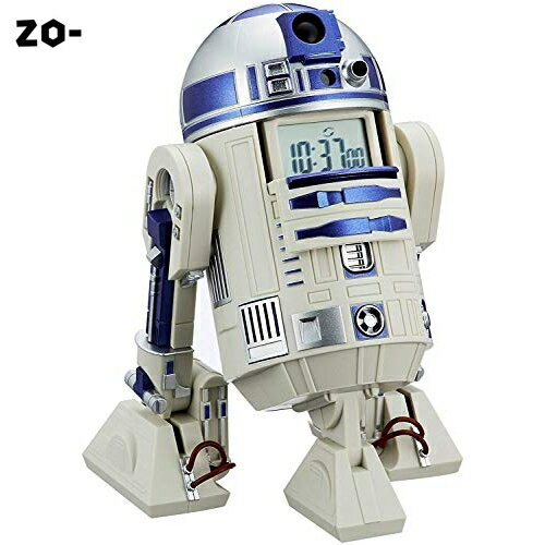 スター・ウォーズ R2-D2 目覚まし時計 音声・アクション付き 白 リズム時計 8ZDA21BZ03