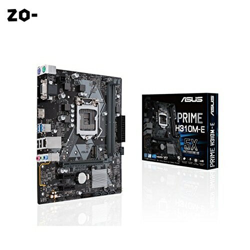 ASUS Prime H310M-E LGA1151（300シリーズ）DDR4 HDMI VGA mATXマザーボード（Prime H310M-E）