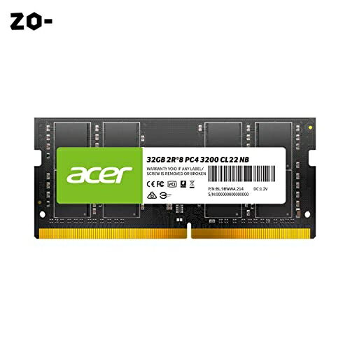 AcerノートPC用メモリ PC4-25600(DDR4-3200) 32GB DDR4 DRAM SODIMM SD100-32GB-3200-2R8 正規販売代理..