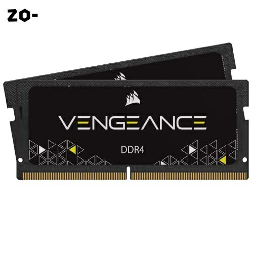 CORSAIR DDR4-3000MHz ノートPC用 メモリ VENGEANCE シリーズ 16GB [8GB×2枚] CMSX16GX4M2A3000C18