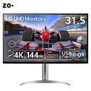 LG モニター ディスプレイ 32UQ750-W 31.5インチ/4K/144Hz/VAアンチグレア/HDR/FreeSync Premium/USB Type-C、HDMI×2、DisplayPort/スピーカー搭載/高さ調整、チルト、ピ