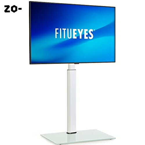 FITUEYES テレビスタンド 32～60インチ対応 壁寄せテレビスタンド AVアクセサリ 高さ調節可能 ラック回転可能 白 F02A1461A